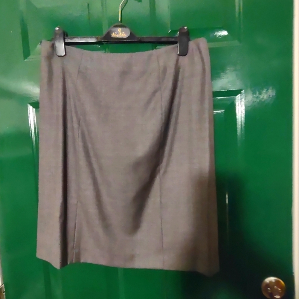 Brooks Brothers Medium Grey Wool Skirt